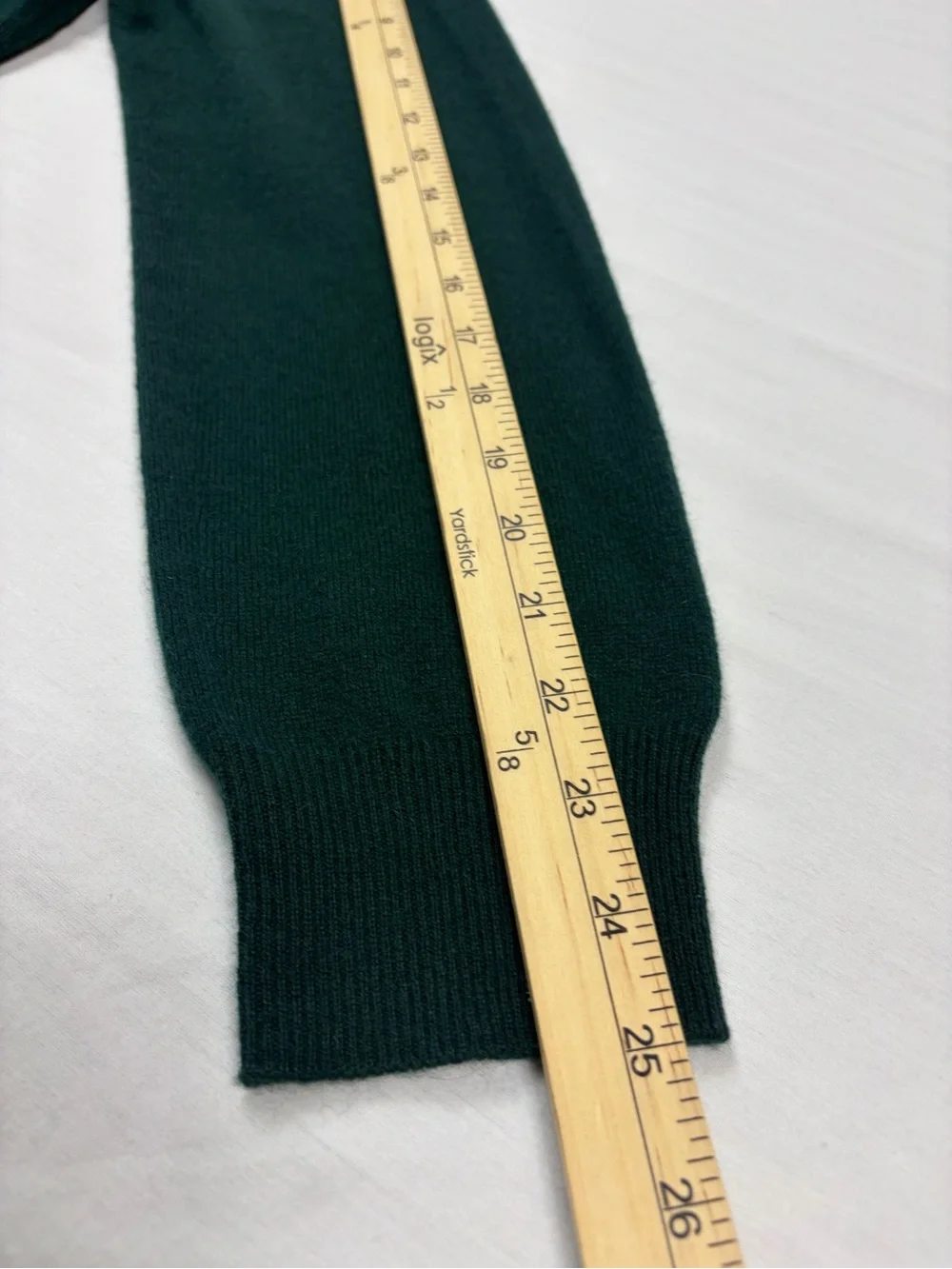GOBI Mongolian Cashmere 2XL Forest Green Full Zip Mock Neck Sweater Cardigan